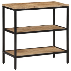 Solid mango wood rough console table 70x35x70 cm by , Side tables - Ref: Foro24-374072, Price: 101,99 €, Discount: %