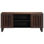 Solid mango wood TV stand in brown, 105x34x46 cm by , CD and DVD storage - Ref: Foro24-377438, Price: 119,21 €, Discount: %