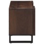 Solid mango wood TV stand in brown, 105x34x46 cm by , CD and DVD storage - Ref: Foro24-377438, Price: 119,21 €, Discount: %