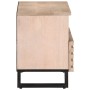 TV-Möbel aus massivem weißem Mangoholz 70x34x46 cm von , CD- und DVD-Speicher - Ref: Foro24-377444, Preis: 110,47 €, Rabatt: %