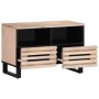 TV-Möbel aus massivem weißem Mangoholz 70x34x46 cm von , CD- und DVD-Speicher - Ref: Foro24-377444, Preis: 122,99 €, Rabatt: %