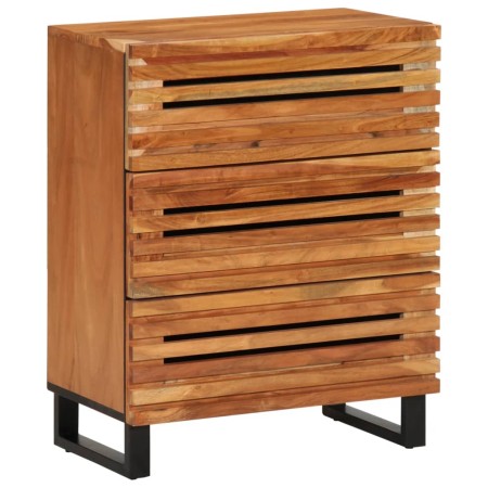 Solid acacia wood sideboard 60x34x75 cm by , Lockers and storage cabinets - Ref: Foro24-377452, Price: 145,99 €, Discount: %