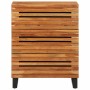 Solid acacia wood sideboard 60x34x75 cm by , Lockers and storage cabinets - Ref: Foro24-377452, Price: 145,99 €, Discount: %