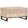 Massiver Couchtisch aus weißem Mangoholz 80x51x40 cm von , Couchtisch - Ref: Foro24-377459, Preis: 133,99 €, Rabatt: %