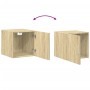 Engineered wood Sonoma oak wall cabinet 40x42.5x40 cm by , Sideboards - Ref: Foro24-846098, Price: 41,67 €, Discount: %