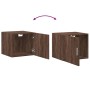 Engineered wood brown oak wall cabinet 45x42.5x40 cm by , Sideboards - Ref: Foro24-846109, Price: 48,38 €, Discount: %