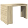 Engineered wood desk in Sonoma oak, 123.5x73.5x75 cm by , Desks - Ref: Foro24-847984, Price: 102,99 €, Discount: %