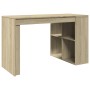 Escritorio madera de ingeniería roble Sonoma 123,5x73,5x75 cm de , Escritorios - Ref: Foro24-847984, Precio: 103,62 €, Descue...