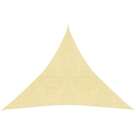 Toldo de vela beige HDPE 160 g/m² 3x3x3 m de vidaXL, Sombrillas - Ref: Foro24-311142, Precio: 25,99 €, Descuento: %