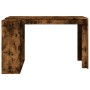 Engineered wood smoked oak desk 123.5x73.5x75 cm by , Desks - Ref: Foro24-847986, Price: 102,21 €, Discount: %