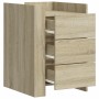 Mesita de noche madera de ingeniería roble Sonoma 45x50x65 cm de , Mesitas de noche - Ref: Foro24-848306, Precio: 93,55 €, De...