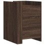 Engineered wood brown oak bedside table 45x50x65 cm by , Nightstands - Ref: Foro24-848310, Price: 105,84 €, Discount: %