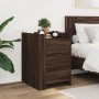 Engineered wood brown oak bedside table 45x50x65 cm by , Nightstands - Ref: Foro24-848310, Price: 105,84 €, Discount: %