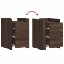 Mesita de noche madera de ingeniería marrón roble 45x50x65 cm de , Mesitas de noche - Ref: Foro24-848310, Precio: 105,84 €, D...