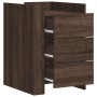 Engineered wood brown oak bedside table 45x50x65 cm by , Nightstands - Ref: Foro24-848310, Price: 105,84 €, Discount: %