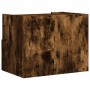 Mesita de noche de pared color roble ahumado 45x30x35 cm de , Mesitas de noche - Ref: Foro24-848319, Precio: 53,94 €, Descuen...