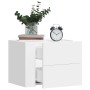 Mesita de noche de pared blanco 45x30x35 cm de , Mesitas de noche - Ref: Foro24-848325, Precio: 59,33 €, Descuento: %