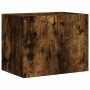 Wall-mounted bedside table in smoked oak color, 45x30x35 cm by , Nightstands - Ref: Foro24-848333, Price: 57,99 €, Discount: %