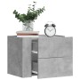 Wall-mounted bedside tables 2 units concrete gray 45x30x35 cm by , Nightstands - Ref: Foro24-848331, Price: 52,34 €, Discount: %