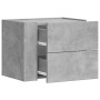 Wall-mounted bedside tables 2 units concrete gray 45x30x35 cm by , Nightstands - Ref: Foro24-848331, Price: 52,34 €, Discount: %