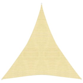 Toldo de vela HDPE beige 160 g/m² 3x4x4 m de vidaXL, Sombrillas - Ref: Foro24-311145, Precio: 23,99 €, Descuento: %