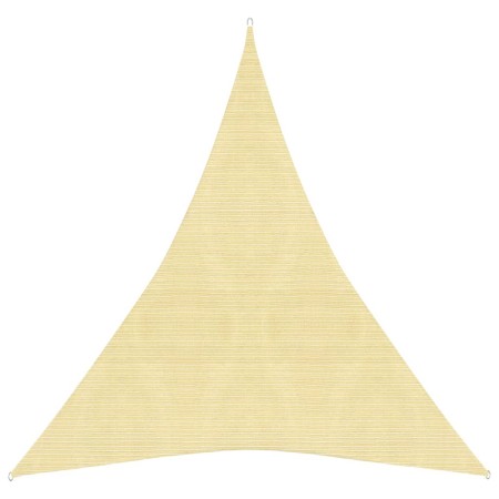 Toldo de vela HDPE beige 160 g/m² 3x4x4 m de vidaXL, Sombrillas - Ref: Foro24-311145, Precio: 23,99 €, Descuento: %