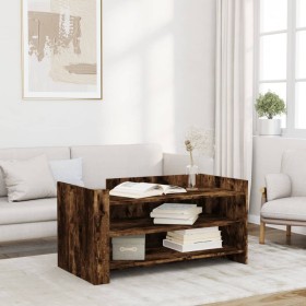 Engineered wood smoked oak coffee table 100x50x50 cm by , Coffee table - Ref: Foro24-848350, Price: 95,77 €, Discount: %