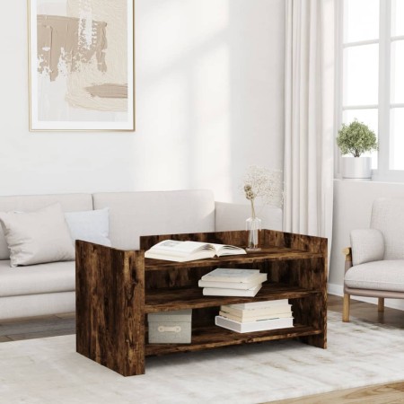 Mesa de centro madera de ingeniería roble ahumado 100x50x50 cm de , Mesas de centro - Ref: Foro24-848350, Precio: 95,77 €, De...