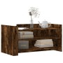 Mesa de centro madera de ingeniería roble ahumado 100x50x50 cm de , Mesas de centro - Ref: Foro24-848350, Precio: 95,77 €, De...