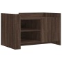 Mesa de centro de madera de ingeniería marrón roble 80x50x50 cm de , Mesas de centro - Ref: Foro24-848359, Precio: 90,57 €, D...