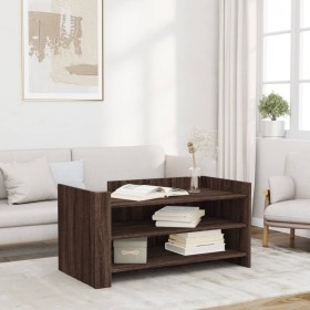 Engineered wood brown oak coffee table 100x50x50 cm by , Coffee table - Ref: Foro24-848352, Price: 106,99 €, Discount: %