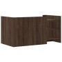 Engineered wood brown oak coffee table 100x50x50 cm by , Coffee table - Ref: Foro24-848352, Price: 98,32 €, Discount: %