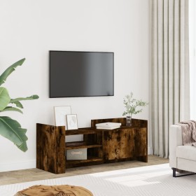 Mueble para TV madera contrachapada roble ahumado 100x35x40 cm de , Muebles TV - Ref: Foro24-848378, Precio: 79,99 €, Descuen...