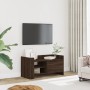 TV stand made of brown oak engineered wood, 80x35x40 cm by , TV Furniture - Ref: Foro24-848373, Price: 62,57 €, Discount: %