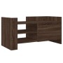 TV stand made of brown oak engineered wood, 80x35x40 cm by , TV Furniture - Ref: Foro24-848373, Price: 62,57 €, Discount: %