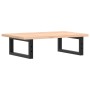 Wall-mounted steel and solid oak wood sink shelf by , bathroom vanities - Ref: Foro24-3302541, Price: 59,99 €, Discount: %