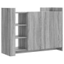 Engineered wood sideboard in Sonoma grey, 100x35x75 cm. by , Sideboards - Ref: Foro24-848414, Price: 111,99 €, Discount: %