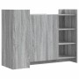 Engineered wood sideboard in Sonoma grey, 100x35x75 cm. by , Sideboards - Ref: Foro24-848414, Price: 111,99 €, Discount: %