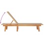 2 solid acacia wood sun loungers with taupe textilene. by , Loungers - Ref: Foro24-3279251, Price: 318,50 €, Discount: %