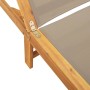 Tumbonas 2 unidades madera maciza de acacia y textileno taupe de , Tumbonas - Ref: Foro24-3279251, Precio: 318,99 €, Descuent...