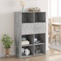 Aparador de madera de ingeniería gris 80x42,5x124 cm de , Aparadores - Ref: Foro24-3281388, Precio: 153,99 €, Descuento: %