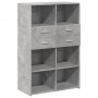 Aparador de madera de ingeniería gris 80x42,5x124 cm de , Aparadores - Ref: Foro24-3281388, Precio: 153,99 €, Descuento: %