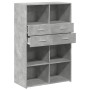 Aparador de madera de ingeniería gris 80x42,5x124 cm de , Aparadores - Ref: Foro24-3281388, Precio: 153,99 €, Descuento: %