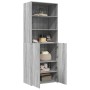 Aparador alto madera de ingeniería gris Sonoma 70x42,5x185 cm de , Aparadores - Ref: Foro24-3281376, Precio: 175,09 €, Descue...