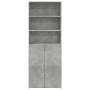 Tall engineered wood sideboard in gray concrete 70x42.5x185 cm by , Sideboards - Ref: Foro24-3281374, Price: 171,14 €, Discou...