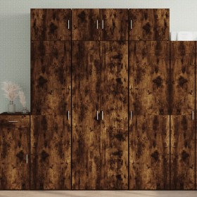 Tall smoked oak engineered wood sideboard 70x42.5x185 cm by , Sideboards - Ref: Foro24-3281424, Price: 169,99 €, Discount: %