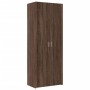 Tall brown oak veneer highboard 70x42.5x185 cm by , Sideboards - Ref: Foro24-3281426, Price: 174,99 €, Discount: %