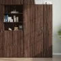 Aparador de madera de ingeniería marrón roble 40x42,5x185 cm by , Sideboards - Ref: Foro24-3281405, Price: 140,72 €, Discount: %