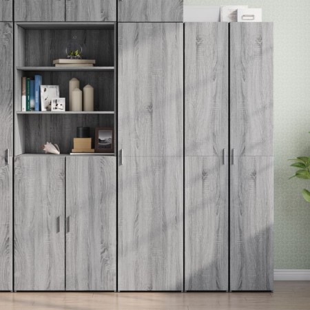 Aparador de madera de ingeniería gris Sonoma 45x42,5x185 cm de , Aparadores - Ref: Foro24-3281411, Precio: 154,71 €, Descuent...