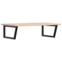 Wall-mounted steel and solid oak wood sink shelf by , bathroom vanities - Ref: Foro24-3302467, Price: 118,35 €, Discount: %